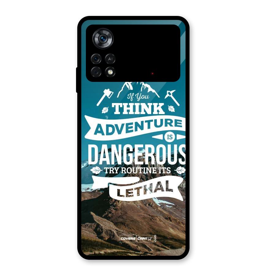 Adventure Dangerous Lethal Glass Back Case for Poco X4 Pro 5G