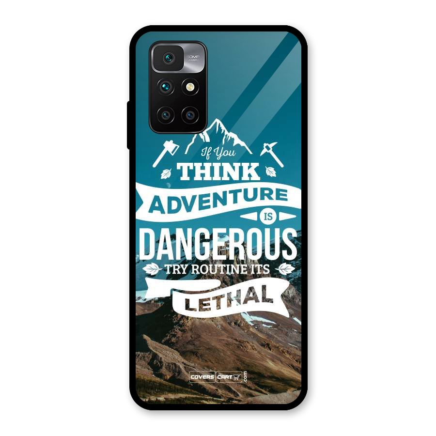 Adventure Dangerous Lethal Glass Back Case for Redmi 10 Prime