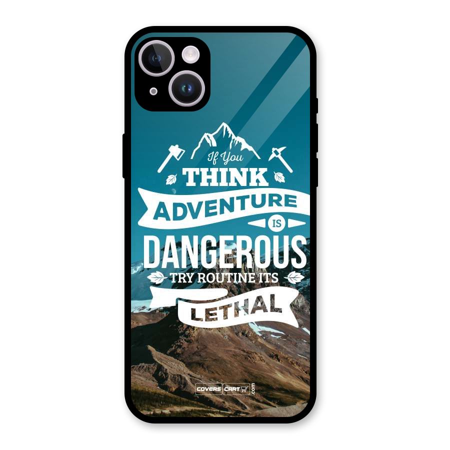 Adventure Dangerous Lethal Glass Back Case for iPhone 14 Plus