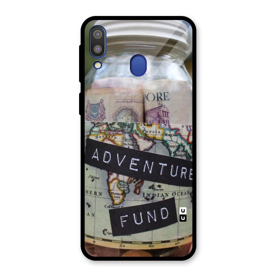 Adventure Fund Glass Back Case for Galaxy M20