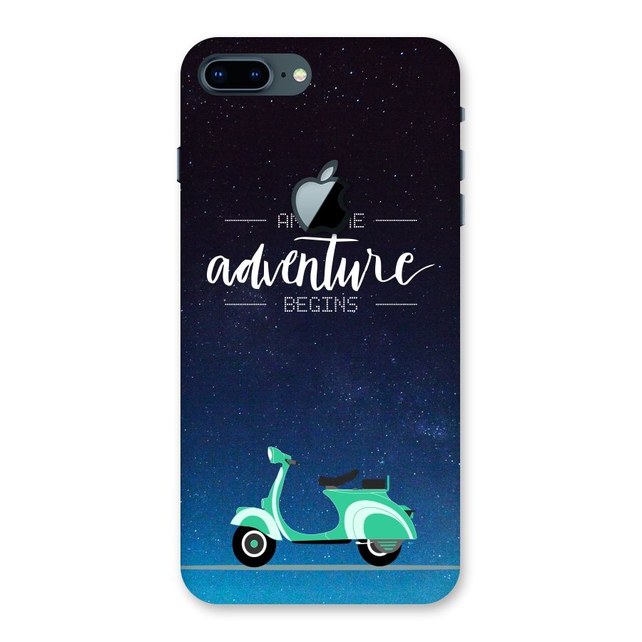 Adventure Scooter Back Case for iPhone 7 Plus Apple Cut