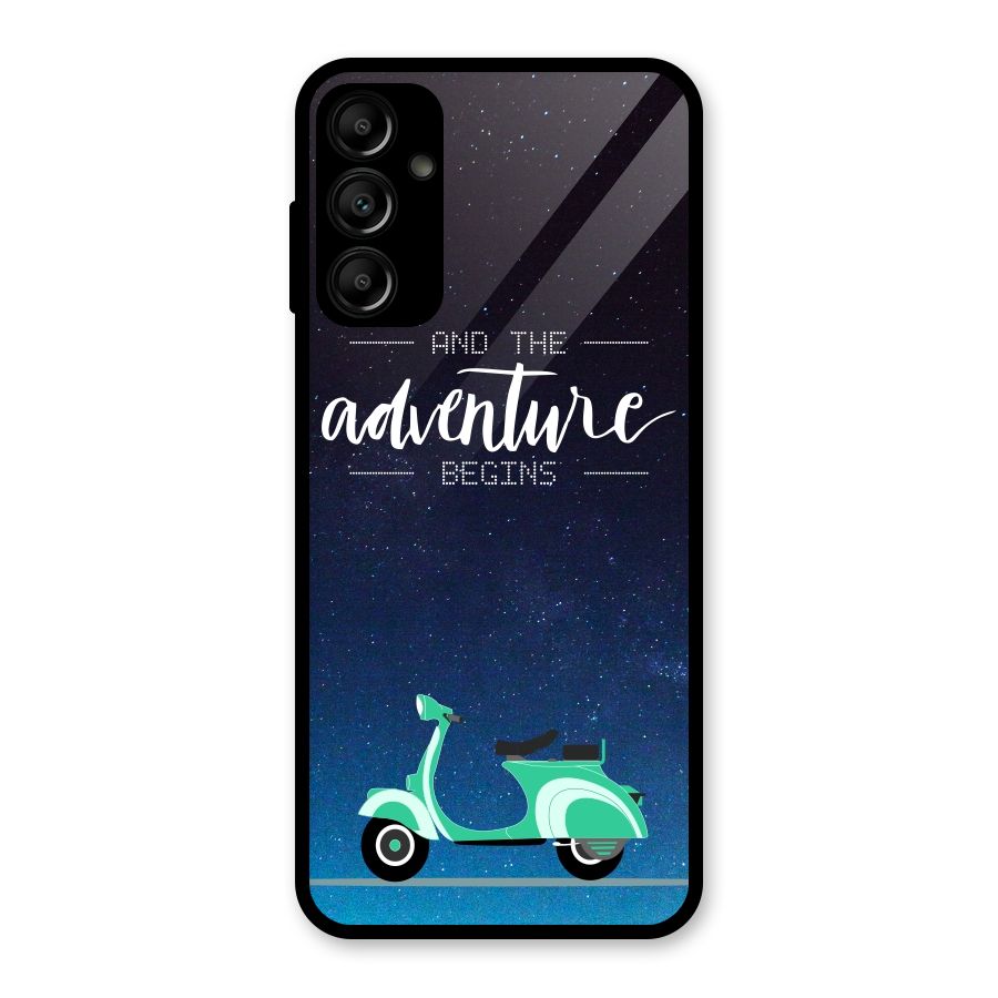 Adventure Scooter Glass Back Case for Galaxy A14 5G