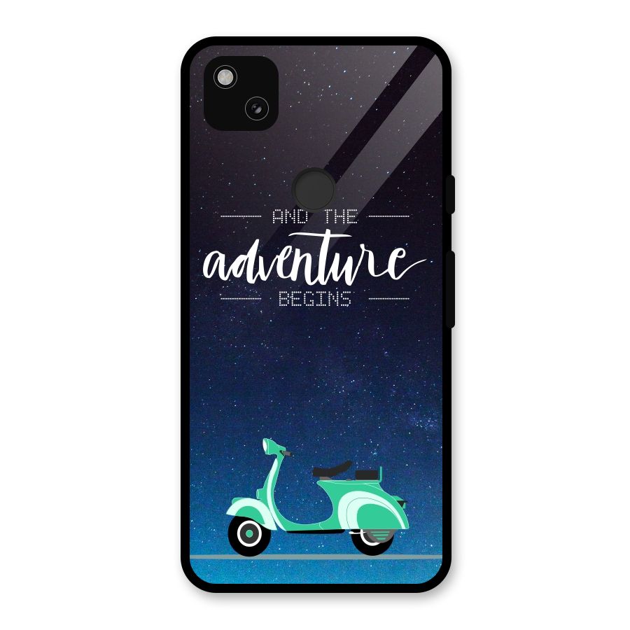Adventure Scooter Glass Back Case for Google Pixel 4a