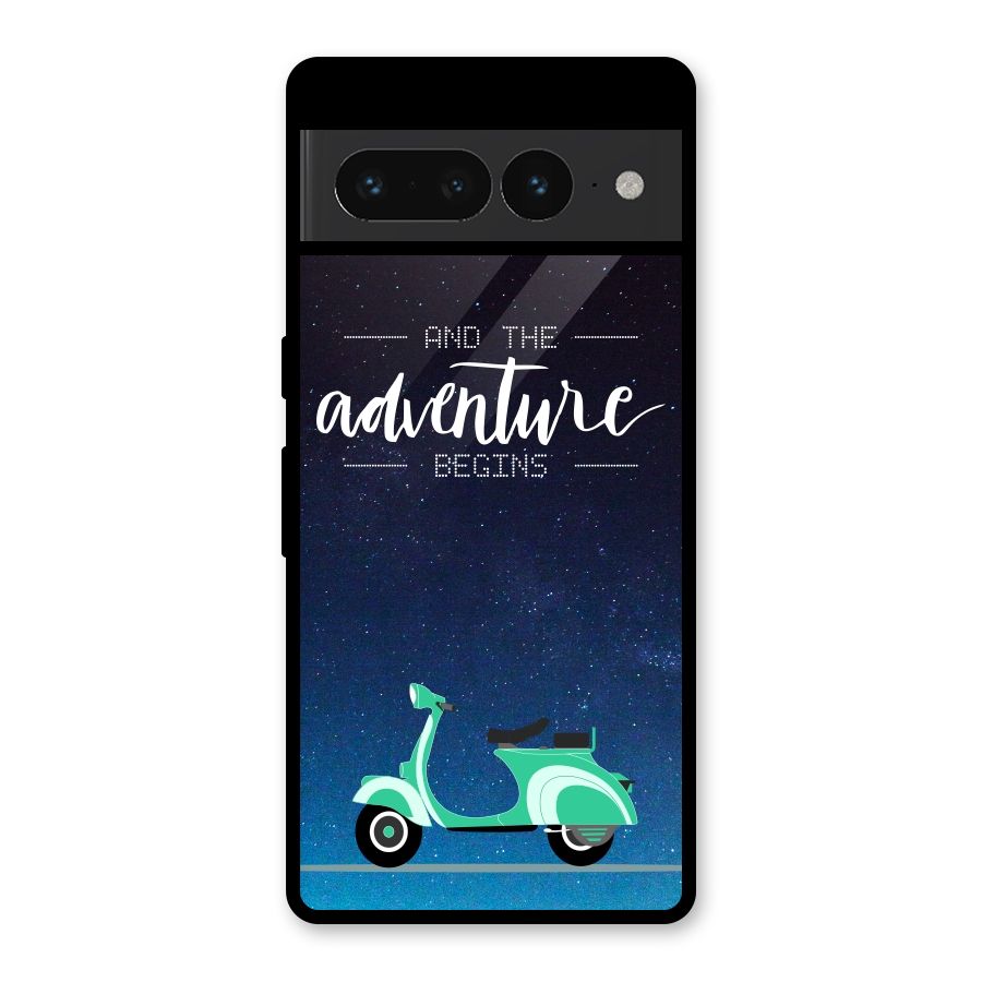 Adventure Scooter Glass Back Case for Google Pixel 7 Pro