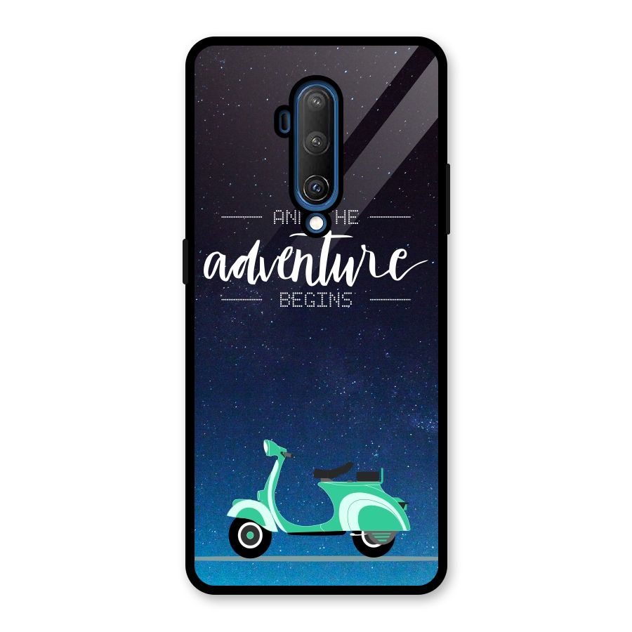 Adventure Scooter Glass Back Case for OnePlus 7T Pro