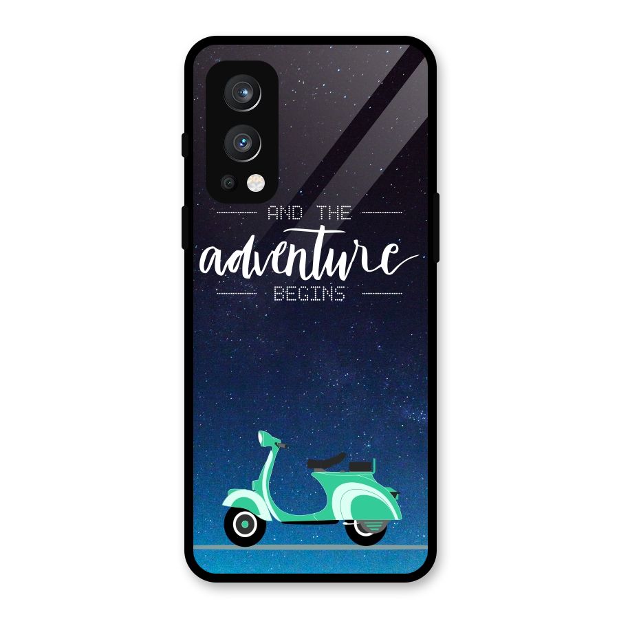 Adventure Scooter Glass Back Case for OnePlus Nord 2 5G