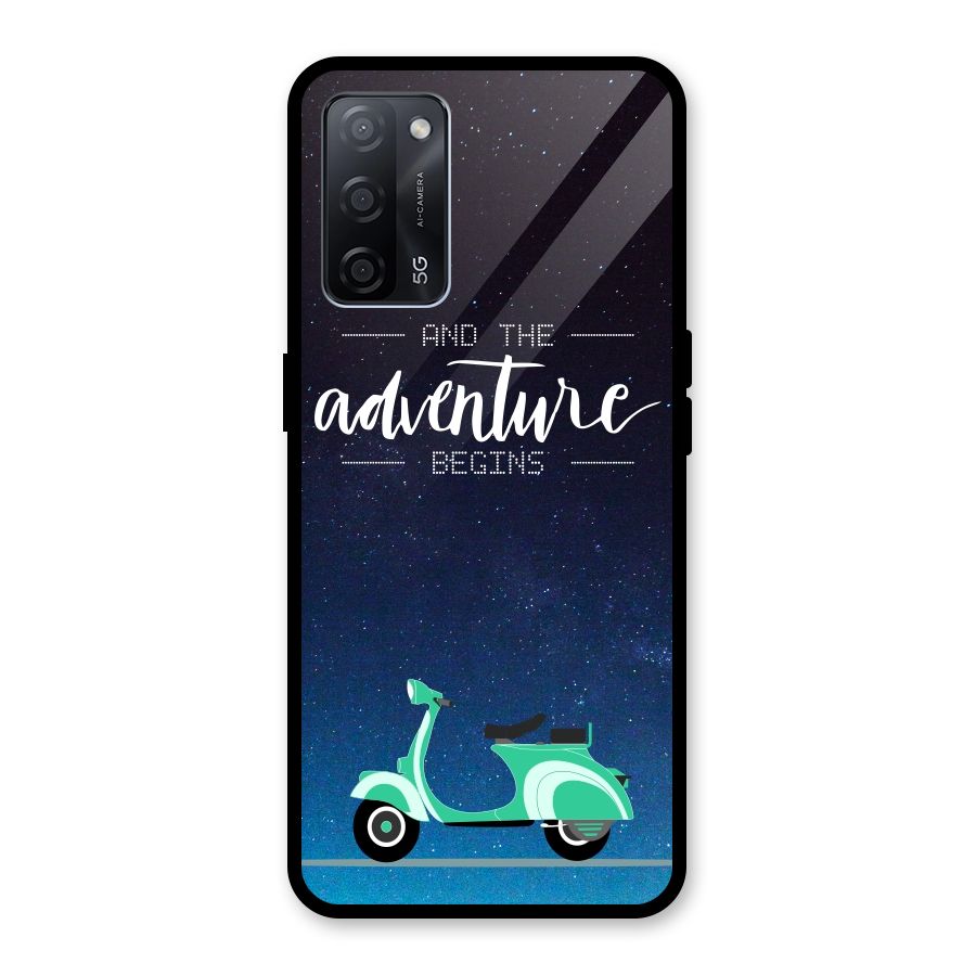 Adventure Scooter Glass Back Case for Oppo A53s 5G