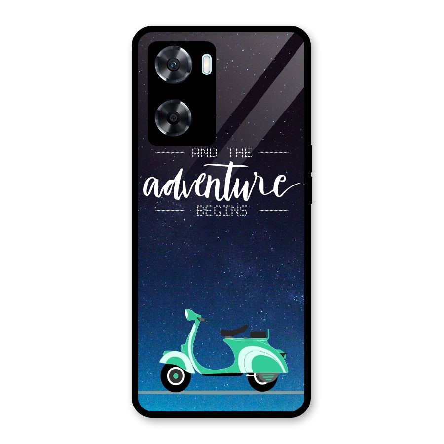 Adventure Scooter Glass Back Case for Oppo A77