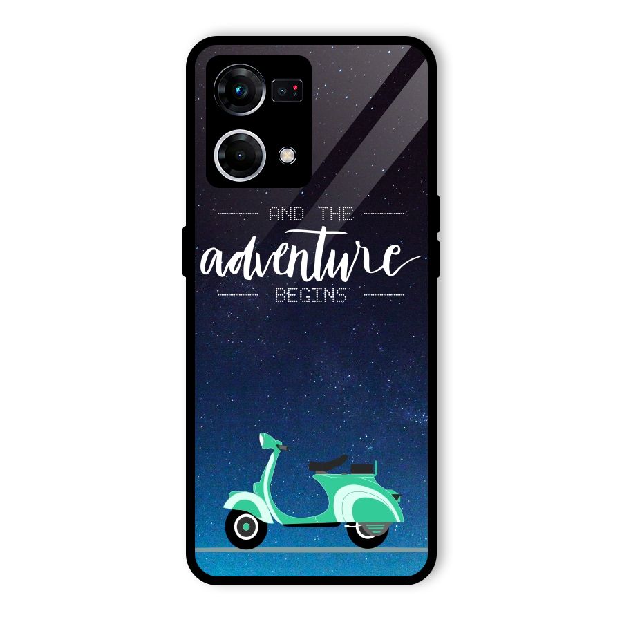 Adventure Scooter Glass Back Case for Oppo F21 Pro 5G