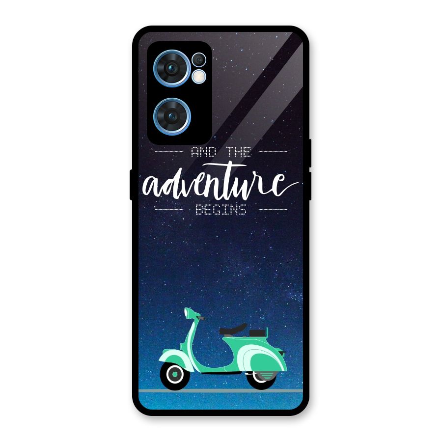 Adventure Scooter Glass Back Case for Oppo Reno7 5G