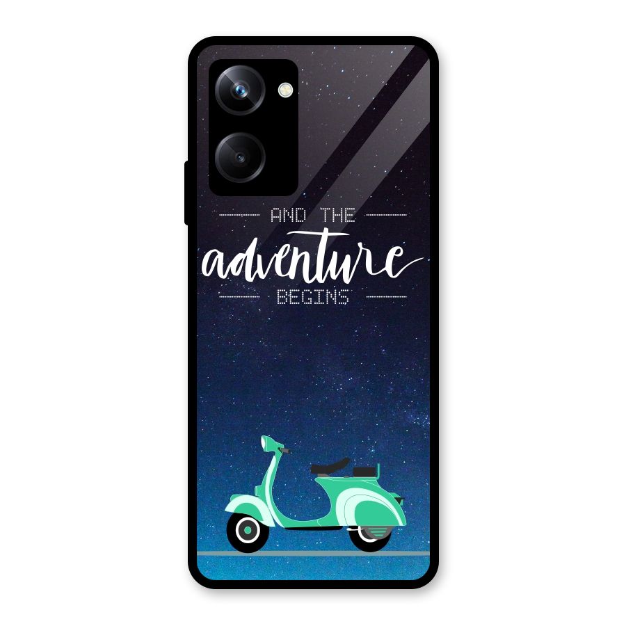 Adventure Scooter Glass Back Case for Realme 10 Pro