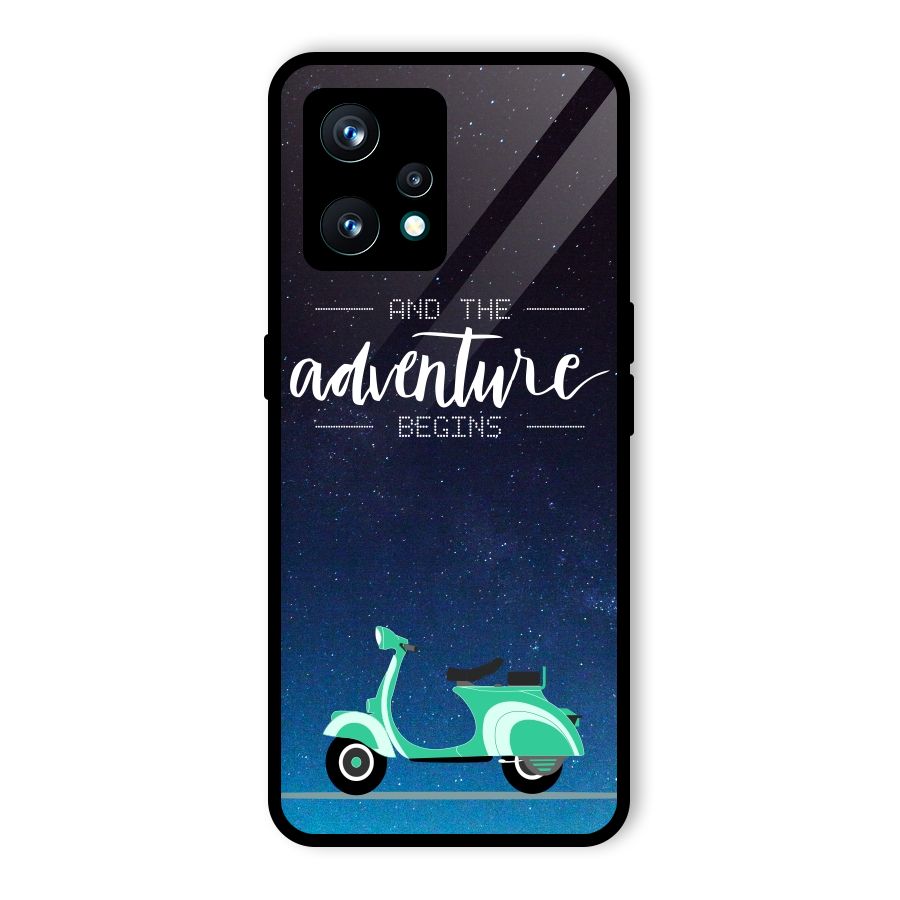 Adventure Scooter Glass Back Case for Realme 9 Pro Plus 5G