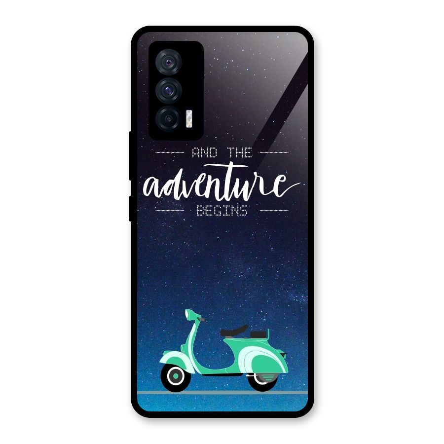 Adventure Scooter Glass Back Case for Vivo iQOO 7 5G