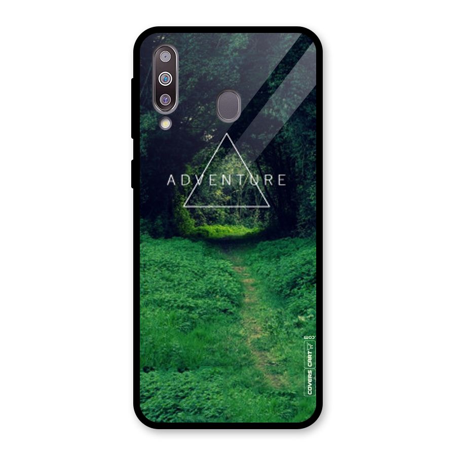 Adventure Take Glass Back Case for Galaxy M30