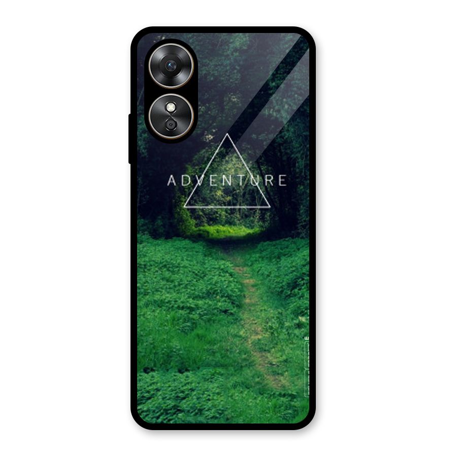 Adventure Take Glass Back Case for Oppo A17