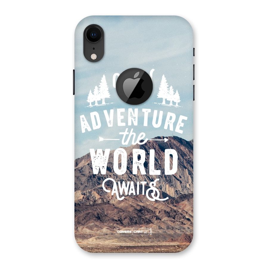 Adventure World Back Case for iPhone XR Logo Cut