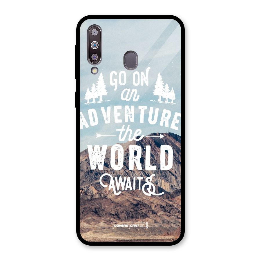 Adventure World Glass Back Case for Galaxy M30