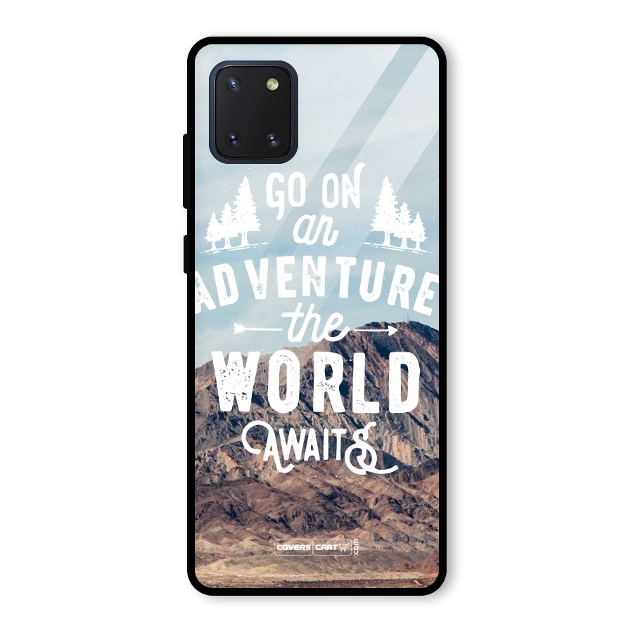 Adventure World Glass Back Case for Galaxy Note 10 Lite