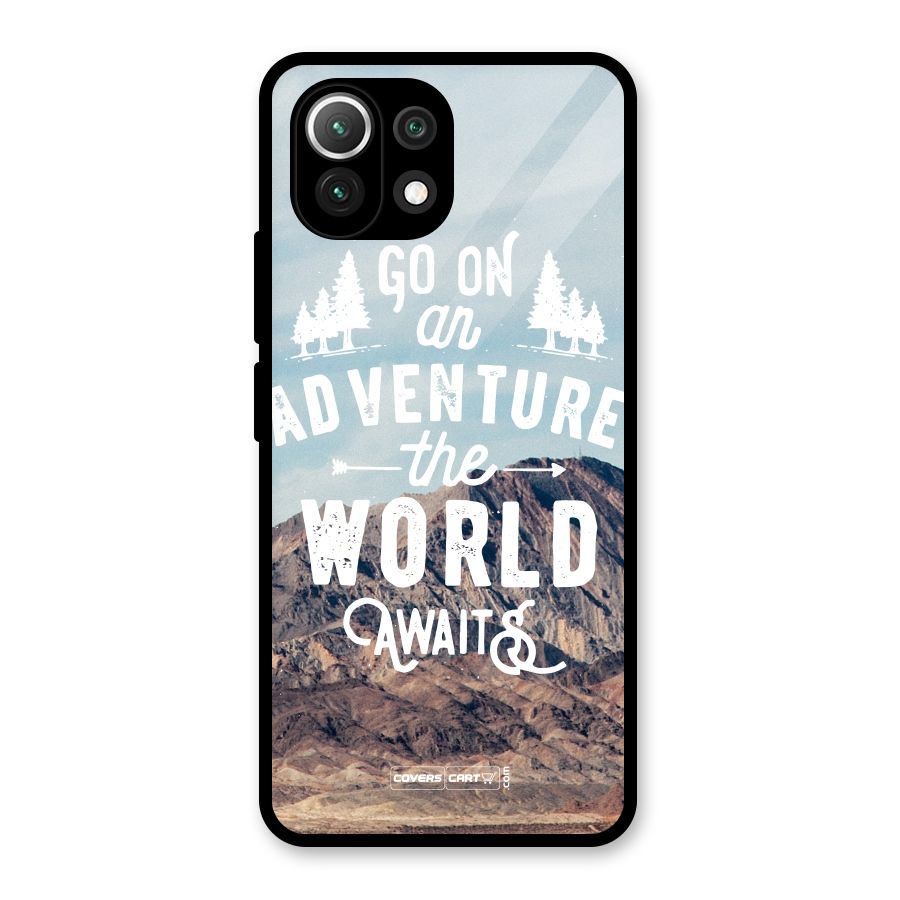 Adventure World Glass Back Case for Mi 11 Lite NE 5G