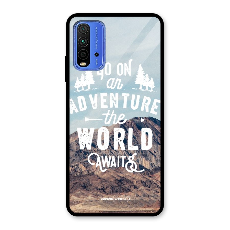 Adventure World Glass Back Case for Redmi 9 Power