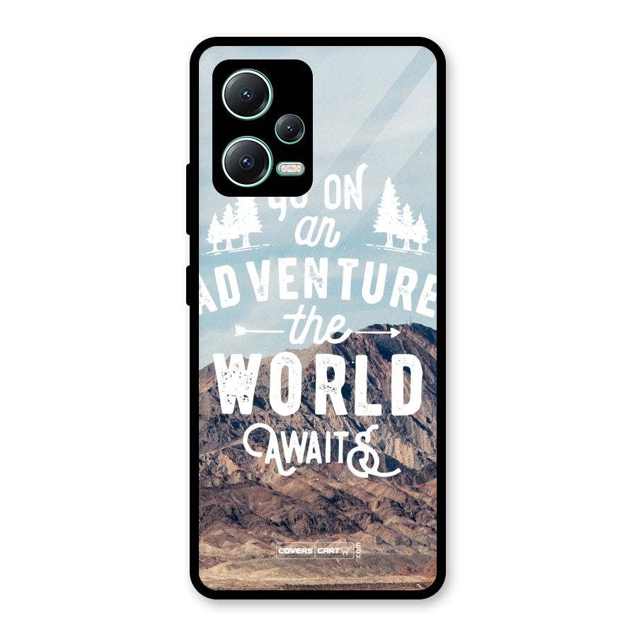 Adventure World Glass Back Case for Redmi Note 12 5G