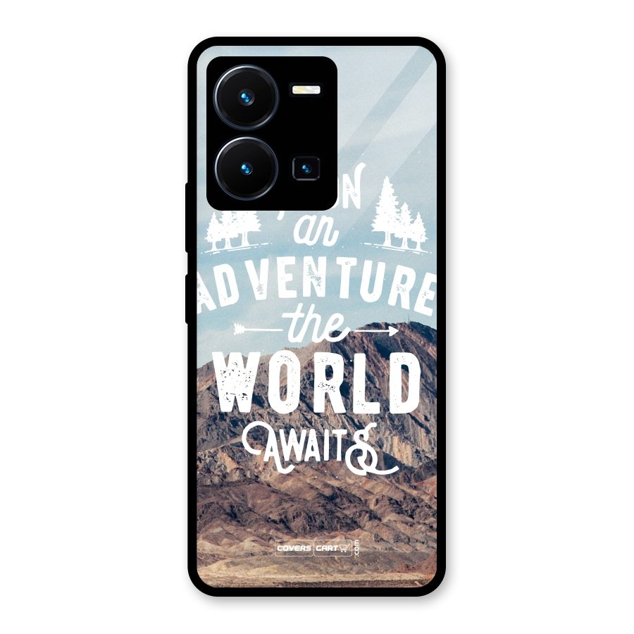 Adventure World Glass Back Case for Vivo Y35
