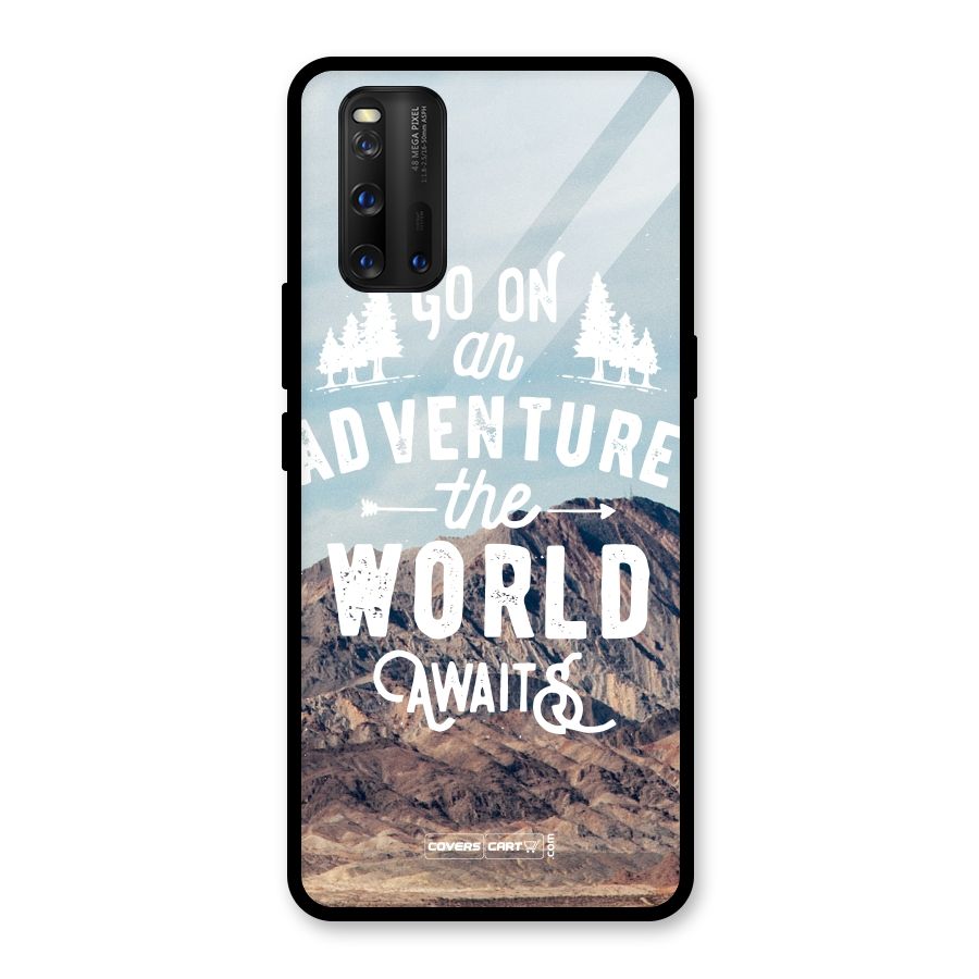 Adventure World Glass Back Case for Vivo iQOO 3
