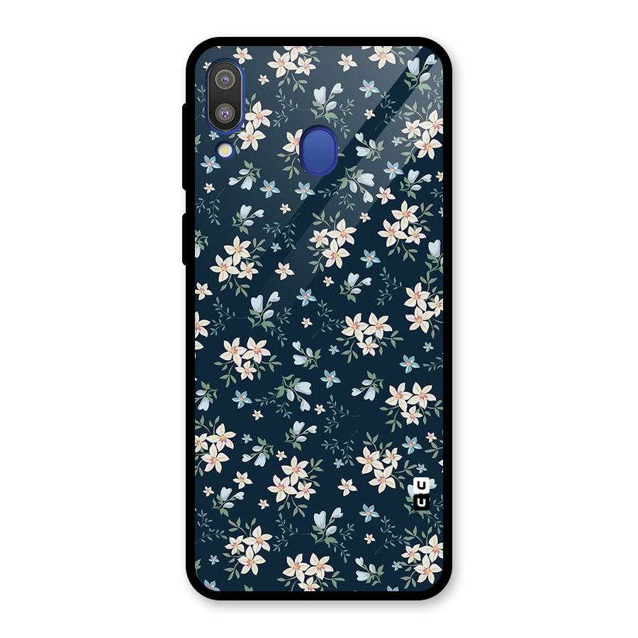 Aesthetic Bloom Glass Back Case for Galaxy M20