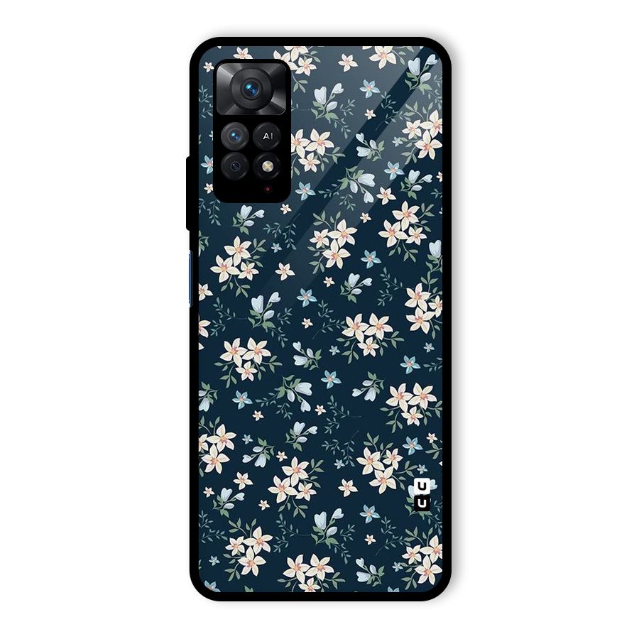 Aesthetic Bloom Glass Back Case for Redmi Note 11 Pro Plus 5G