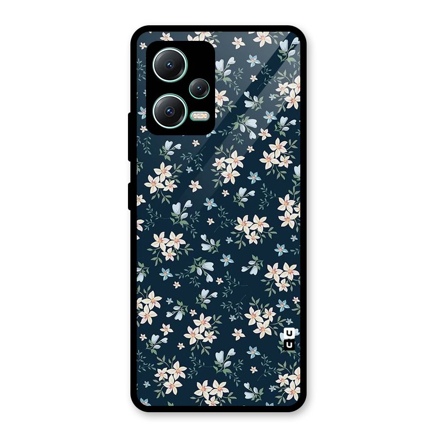 Aesthetic Bloom Glass Back Case for Redmi Note 12 5G
