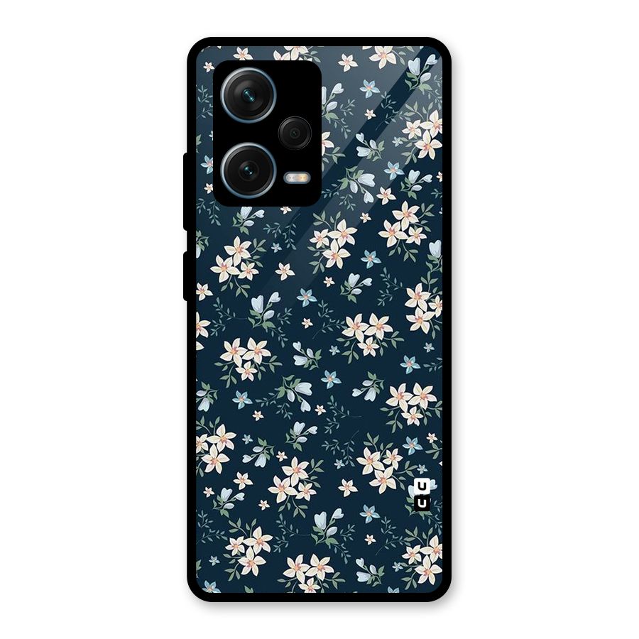 Aesthetic Bloom Glass Back Case for Redmi Note 12 Pro Plus 5G
