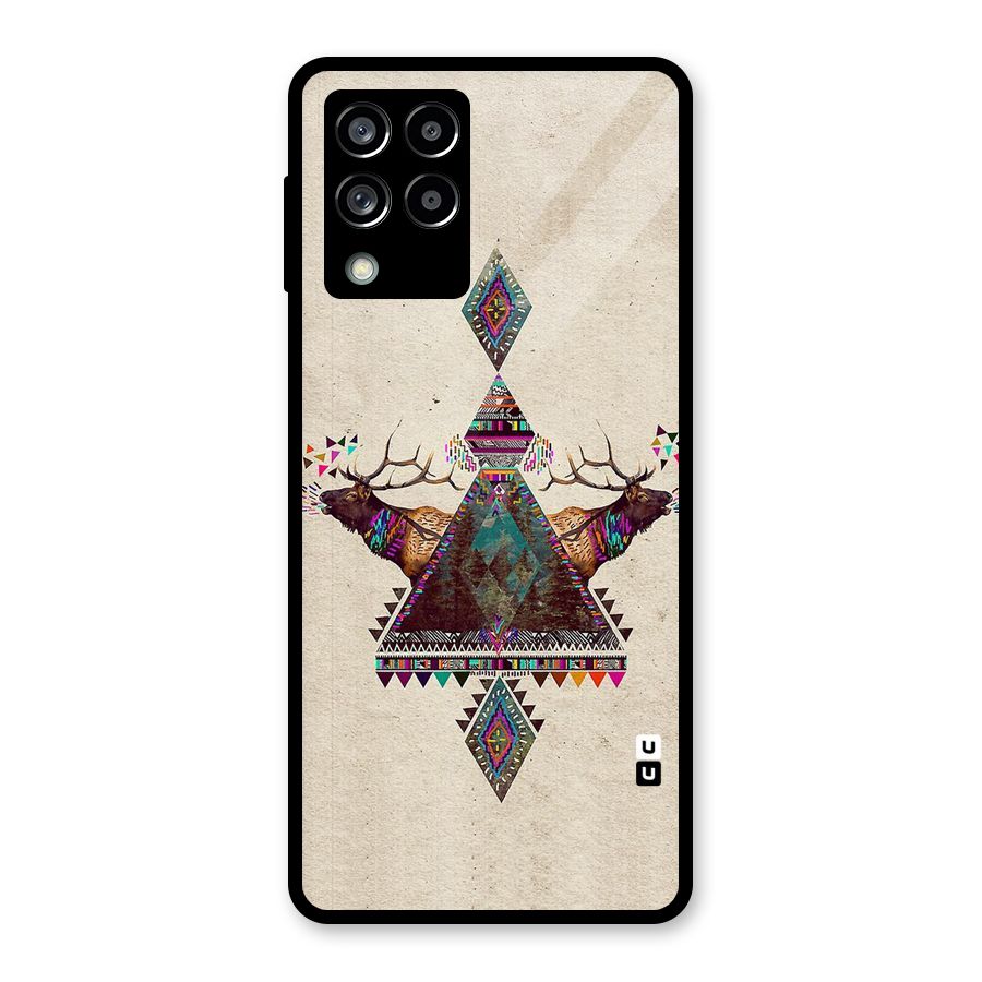 Aesthetic Bull Glass Back Case for Galaxy M53 5G