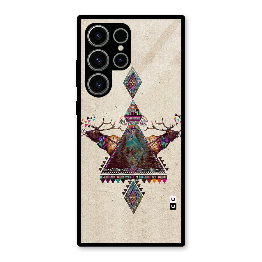 Aesthetic Bull Glass Back Case for Galaxy S23 Ultra