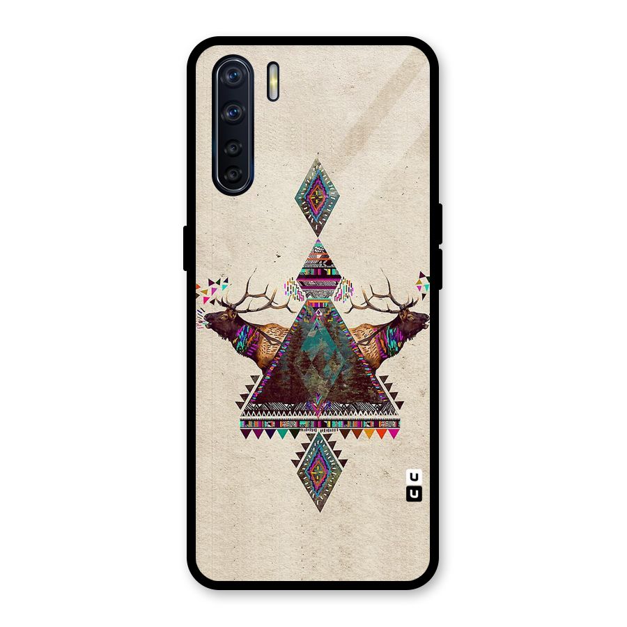 Aesthetic Bull Glass Back Case for Oppo F15