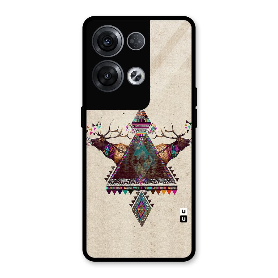 Aesthetic Bull Glass Back Case for Oppo Reno8 Pro 5G