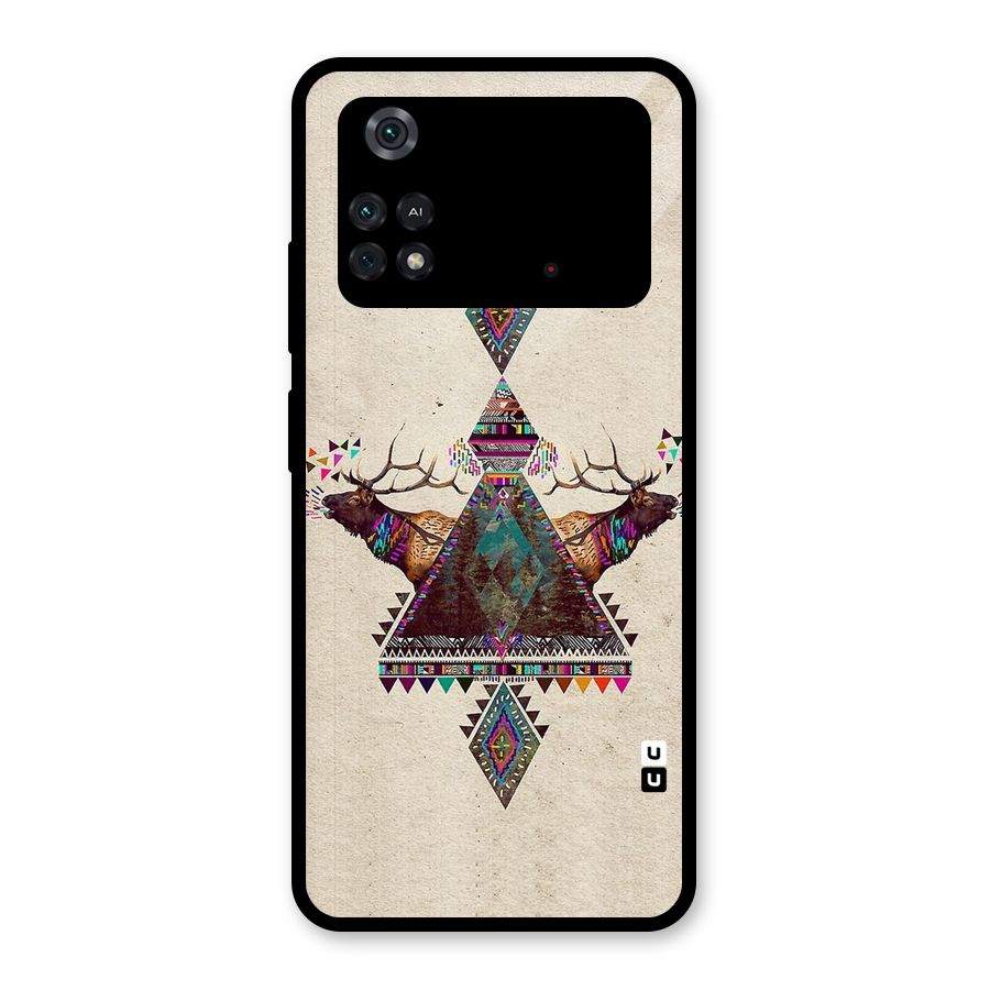 Aesthetic Bull Glass Back Case for Poco M4 Pro 4G