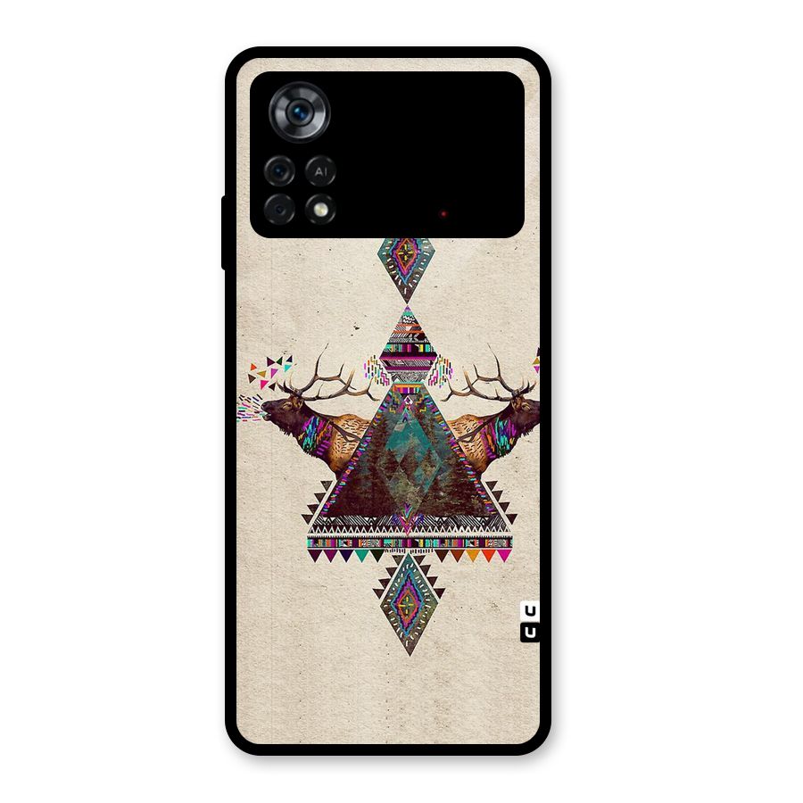 Aesthetic Bull Glass Back Case for Poco X4 Pro 5G