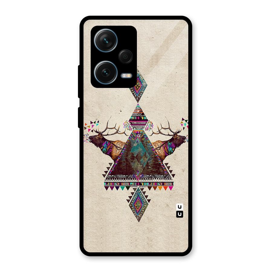 Aesthetic Bull Glass Back Case for Redmi Note 12 Pro Plus 5G