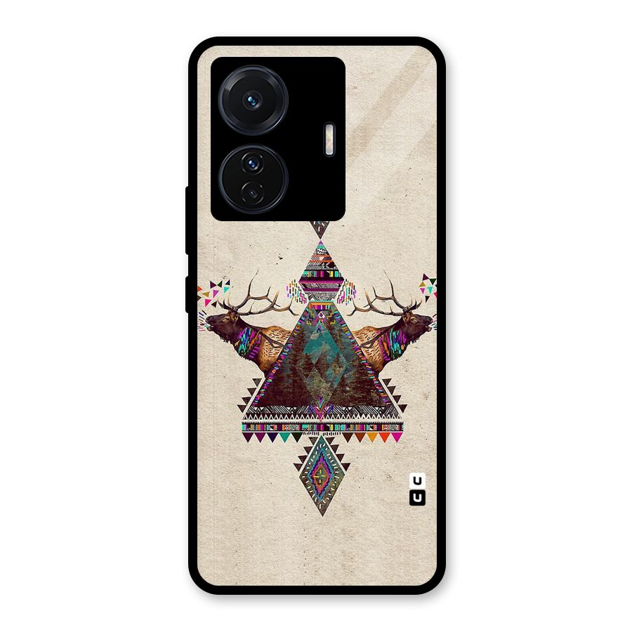 Aesthetic Bull Glass Back Case for Vivo T1 Pro