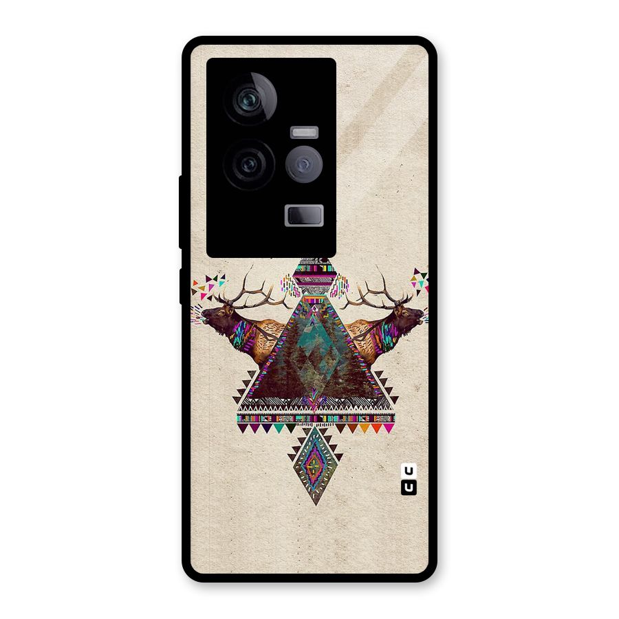 Aesthetic Bull Glass Back Case for Vivo iQOO 11 5G