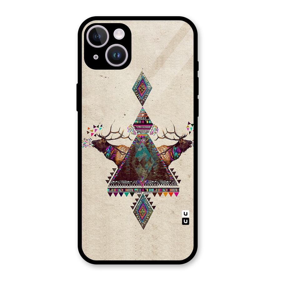 Aesthetic Bull Glass Back Case for iPhone 14 Plus