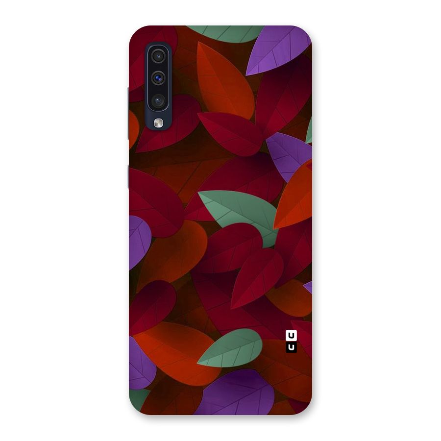 Aesthetic Colorful Leaves Back Case for Galaxy A50s