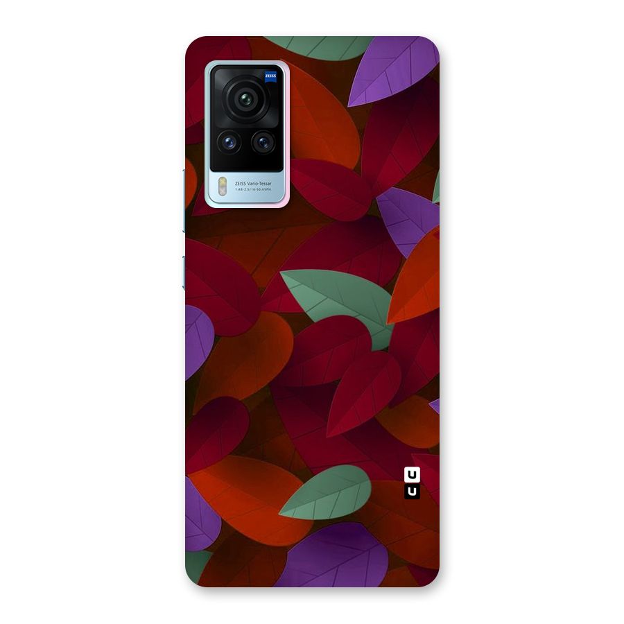 Aesthetic Colorful Leaves Back Case for Vivo X60 Pro