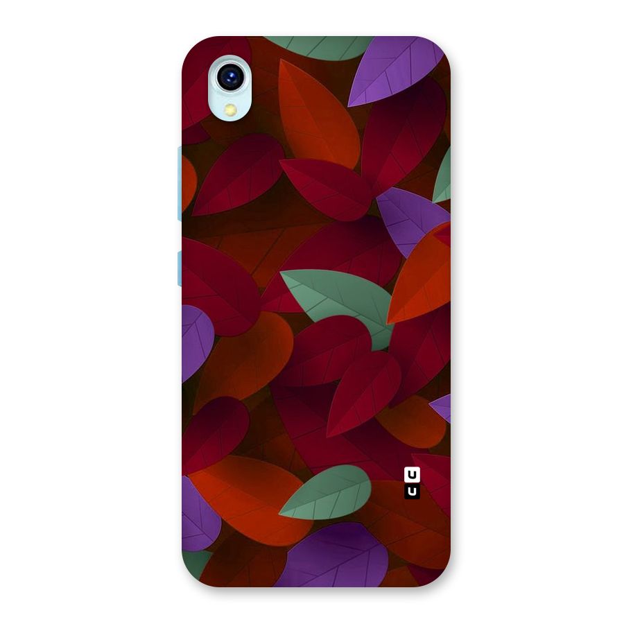 Aesthetic Colorful Leaves Back Case for Vivo Y1s