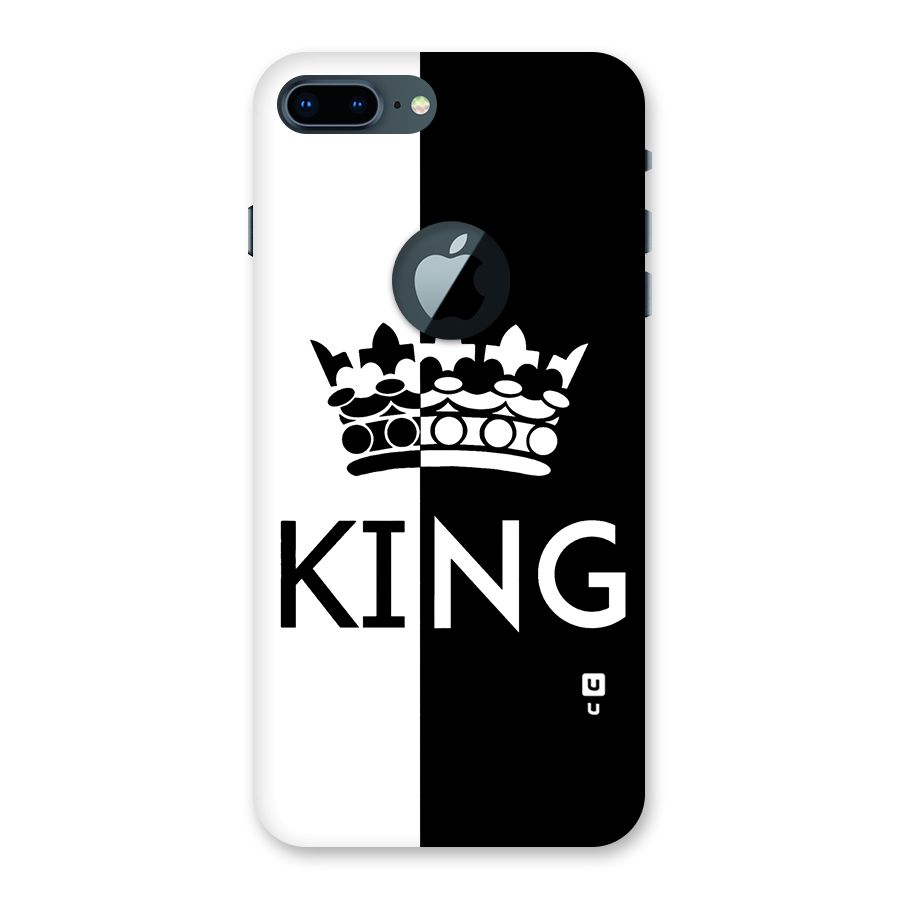 Aesthetic Crown King Back Case for iPhone 7 Plus Logo Cut