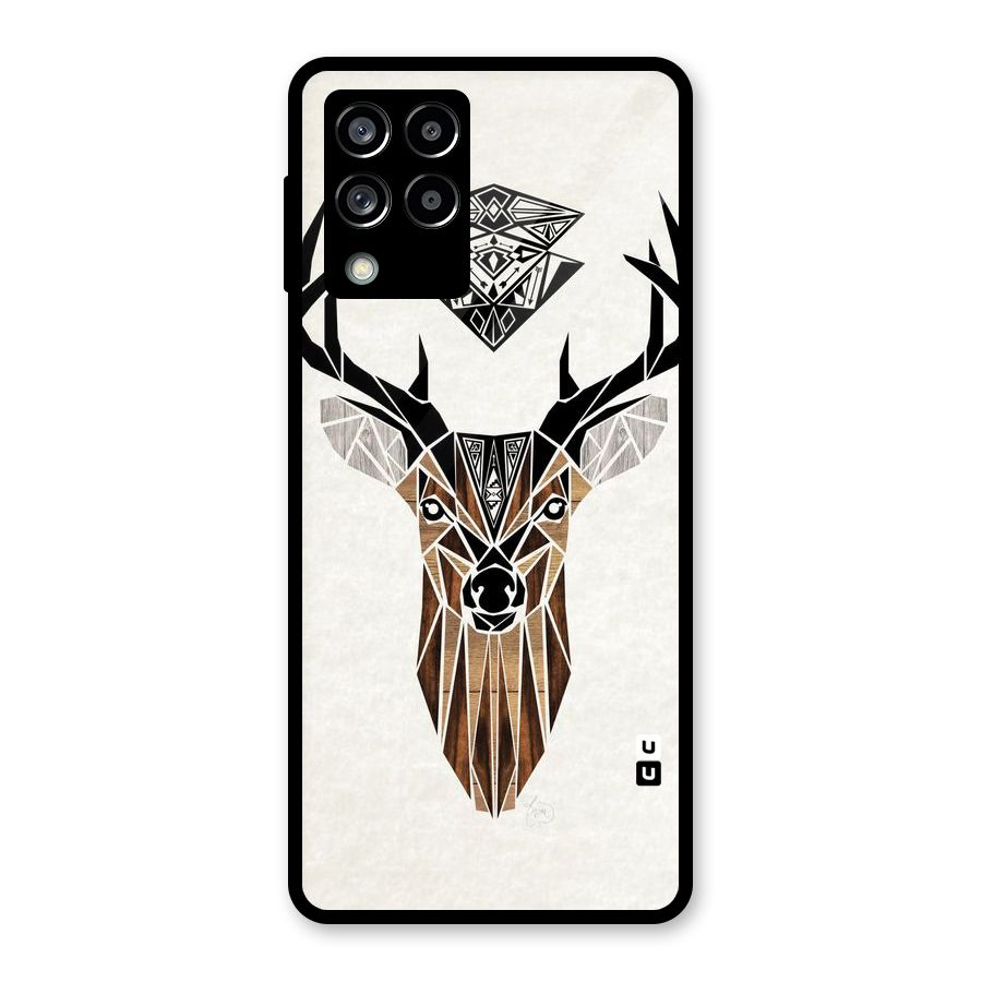 Aesthetic Deer Design Glass Back Case for Galaxy M53 5G