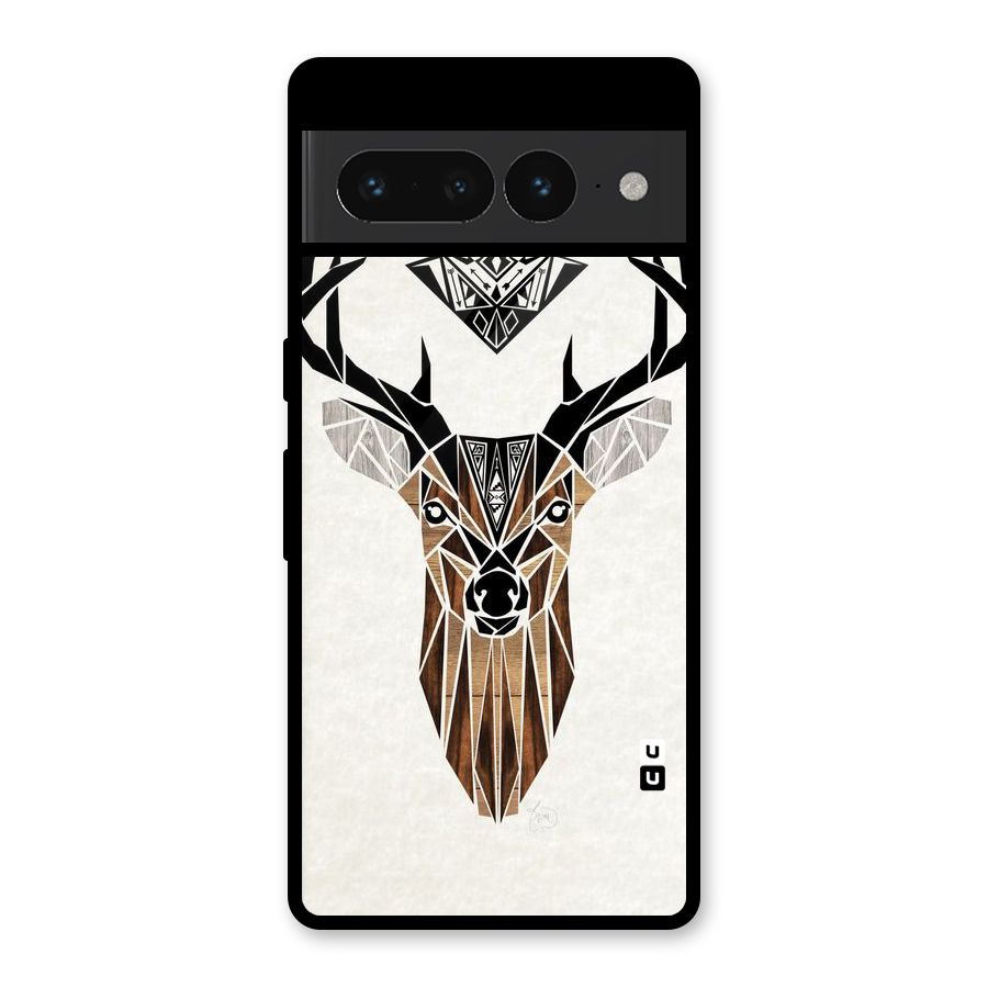 Aesthetic Deer Design Glass Back Case for Google Pixel 7 Pro