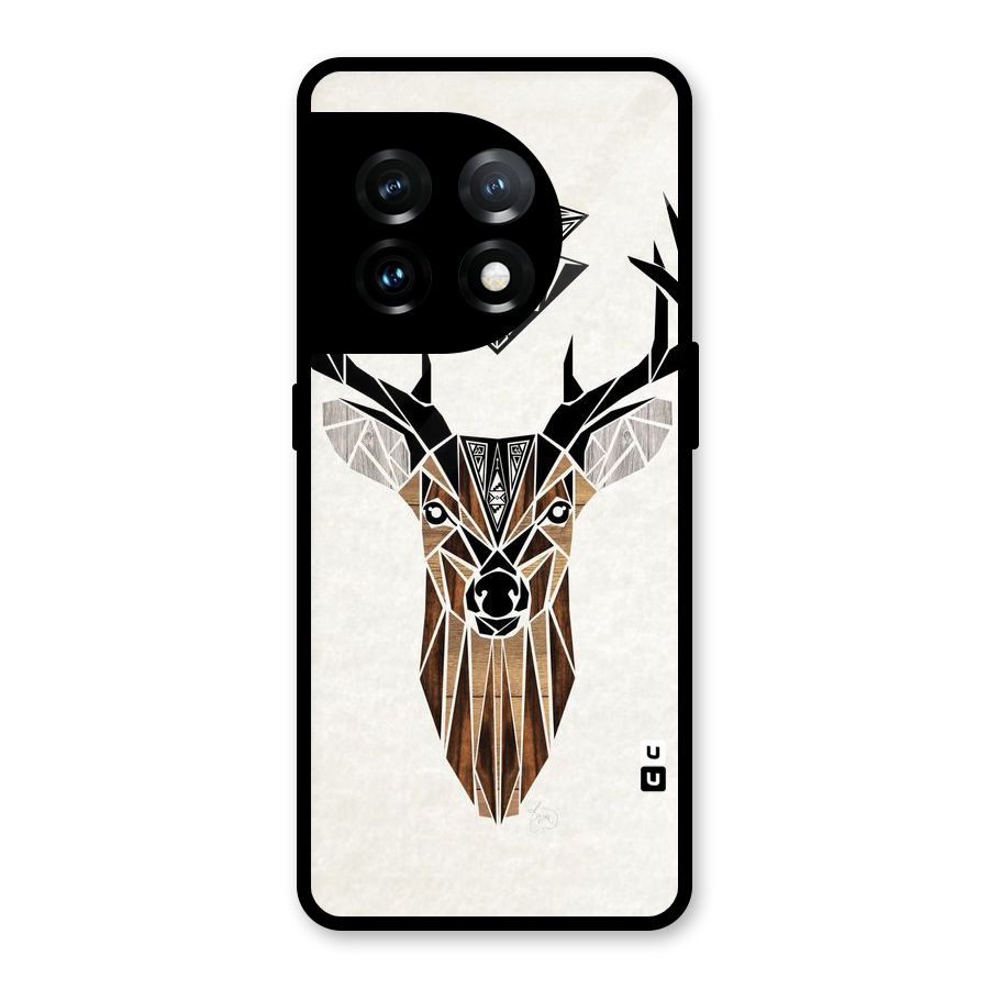 Aesthetic Deer Design Glass Back Case for OnePlus 11