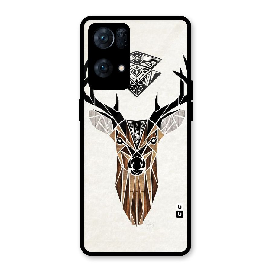 Aesthetic Deer Design Glass Back Case for Oppo Reno7 Pro 5G