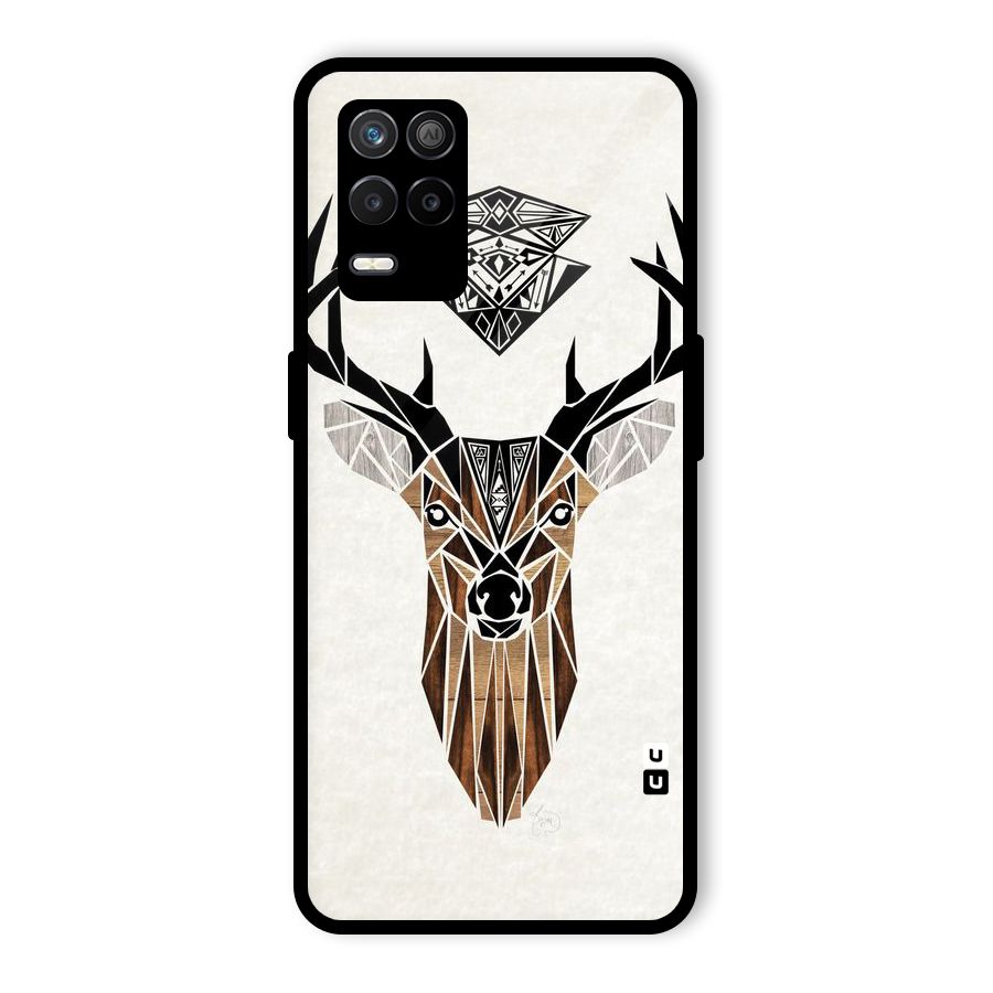 Aesthetic Deer Design Glass Back Case for Realme 8 5G